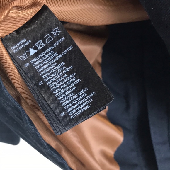 Men’s Heavy Cotton Lined Military Moto Jacket - Picture 5 of 5